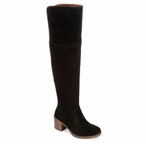 Lucky brand suede thigh-high boots